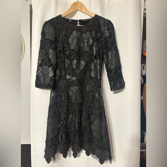 Zara leather and lace dress. - Picture 8 of 8